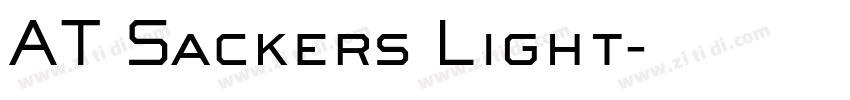 AT Sackers Light字体转换